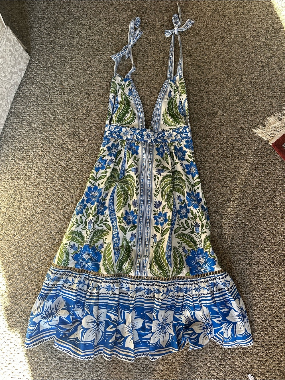 FARM Rio Blue & Green Tropicance Midi Dress - Picture 10 of 12
